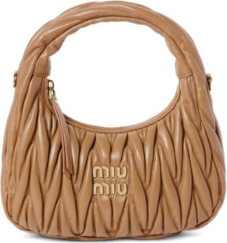 Miu Miu Wander Matelass&eacute; Nappa Leather Bag