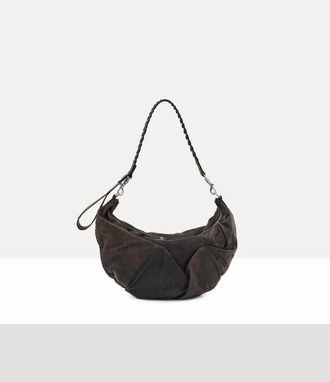 Vivienne Westwood Agnes Small Shoulder Bag Leather Dark-brown