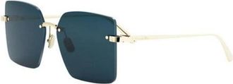 Dior Authentieke Cd 40195U Bril met Topkwaliteit - Dames - Zonnebrillen - Blauw - 58 MM - Accessoires