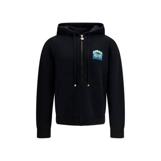 Casablanca Black Wool Oves Aries Mens Sweatshirt