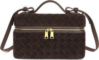 Tiffany & Fred Woven Suede Leather Camera Bag