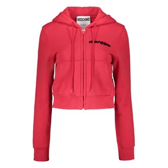 Moschino Dames, Sweatshirts & Hoodies, Rood, Maat: S Katoen