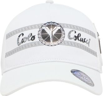 Carlo Colucci Basecap met metalen logo-opdruk - unisex - Petten - Beige - ONE Size - Polyester - Accessoires