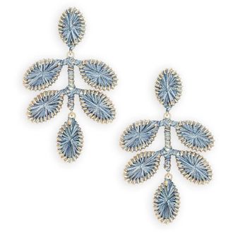 Lott. Gioielli Ce Si Flower Leafs Earring M - Dames - Oorbellen - Veelkleurig - ONE Size - Accessoires