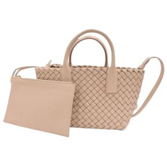 Bottega Veneta Pre-owned Vintage Pouch Schoudertas - Dames - Pre-owned - Roze - Maat: ONE Size Leer