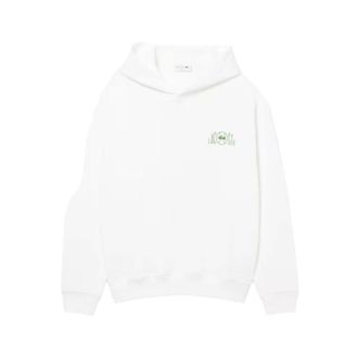 Lacoste Hoodies, male, White, Size: 2XL Graphic Hoodie