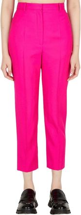 Alexander McQueen Broeken - Dames - Vrijetijds broeken - Roze - S - Wol - Broeken