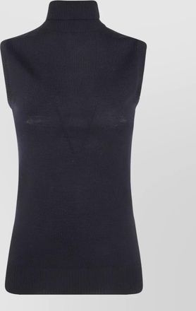 Sportmax wool turtleneck sleeveless sweater
