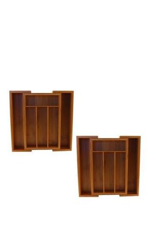 Berghoff Bamboo 6-Slot Expanding Flatware Organizer - Set of 2 in Brown at Nordstrom Rack