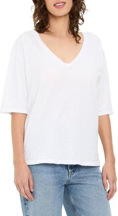 Michael Stars Liam V-Neck T-Shirt in White at Nordstrom