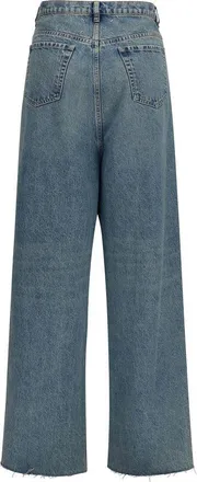 Maison Margiela Womens Blue Cotton High-Waisted Jean Clothing