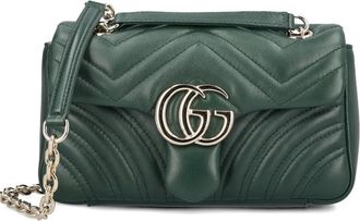 Gucci small GG Marmont shoulder bag - Groen