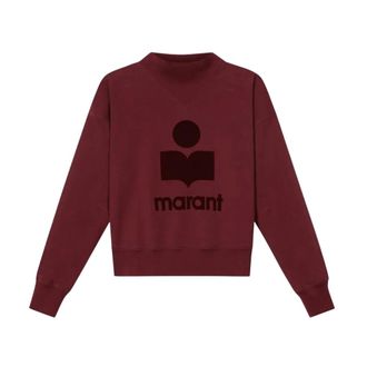 Isabel Marant Hoodies & sweatvesten, Dames, Rood, M, Katoen, Moby Sweatshirt