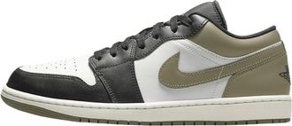 Nike Air Jordan 1 Low Mens Shoes (553558-092, Black/Medium Olive/White), Black/White-medium Olive, 12 UK