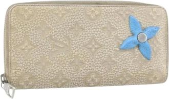 Louis Vuitton Pre-owned Wallets, female, Beige, Size: ONE SIZE Pre-owned Canvas Wallet