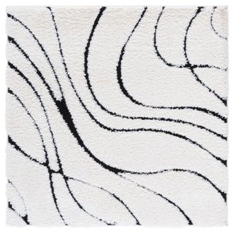 Safavieh Alfombra marfil/negro 122 x 122 cm