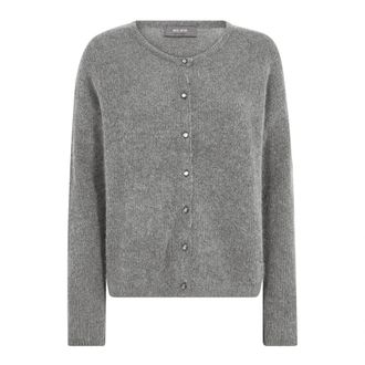 Mos Mosh MMAlmine Knit Cardigan - Dames - Vesten - Grijs - M - Truien & Vesten