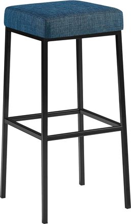 Clp Taburete De Bar Funda De Tela Montreal Azul Negro