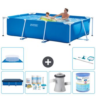 Intex Piscina Con Estructura Rectangular - 260x160x65 Cm - 7-piezas S40075