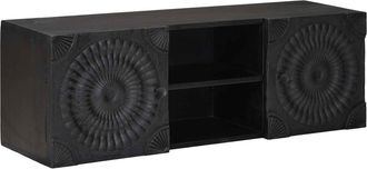 vidaXL Mueble De Tv Negro 105 X 30 X 35 Cm Vidaxl