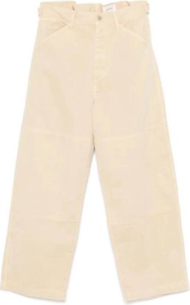 Christophe Lemaire Big Work Pants - Heren - Straight fit broeken - Beige - S - Broeken