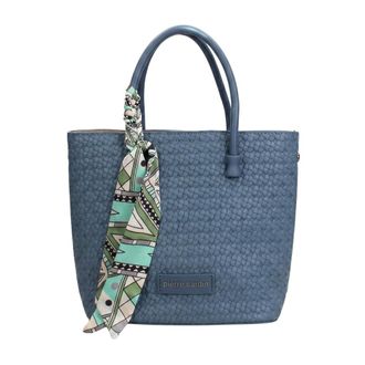 Pierre Cardin Aveline Lux Handtas - Dames - Tassen - Blauw - Maat: ONE Size Leer