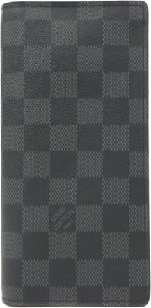 Louis Vuitton Dark Gray Graphite Coated Canvas Long Wallet (Bi-Fold) (Pre-Owned)
