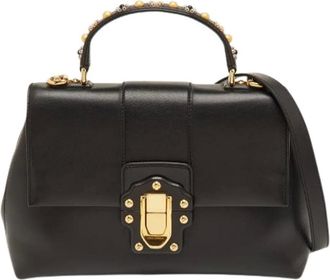 Dolce & Gabbana Pre-owned Handbags, female, Black, Size: ONE SIZE Pre-owned Leather Handbag