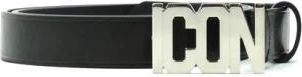 Dsquared2 Stijlvolle Riem - Dames - Riemen - Zwart - 80 CM - Leer - Accessoires