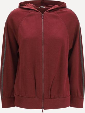 Brunello Cucinelli Felpa a maniche lunghe con zip Woman M