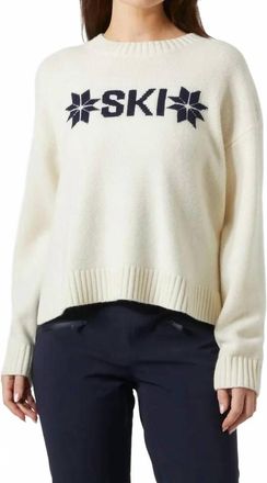 Helly Hansen Bliss Ski Knit Sweater In Cream