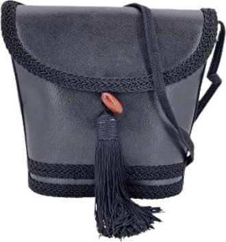 Saint Laurent Pre-owned Cross Body Bags, female, Black, Size: ONE SIZE Pre-owned Leather shoulder-bags