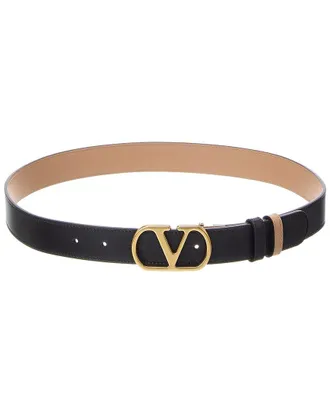 Valentino Vlogo Signature Leather Belt