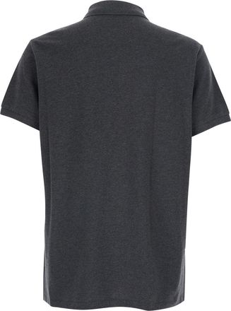 Polo Ralph Lauren Mens Polo Shirt Grey Cotton T-Shirts And Polos