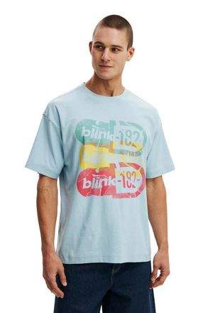 Cotton On Mens Box Fit Premium Music T-Shirt in Blue Mist Blink 182 - at Nordstrom, Size Xx-Large