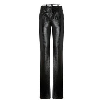 Pinko Pinko, Broeken, Dames, Zwart, S, Katoen, Rocio Broeken