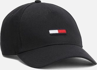 Tommy Hilfiger Mens Tommy Jeans Organic Cotton Flag Cap - Black