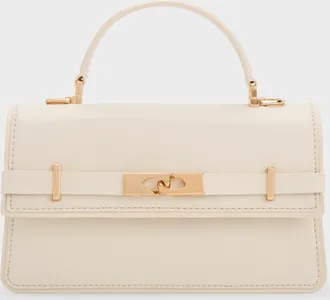 Charles & Keith Arlet Belted Top Handle Bag