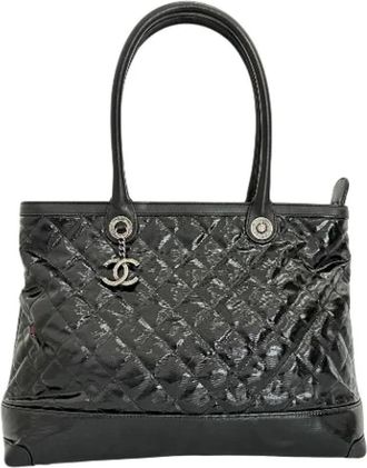 Chanel Pre-owned Leather chanel-bags - Dames - Vintage Shopper - Zwart - ONE Size - Leer - Vintage