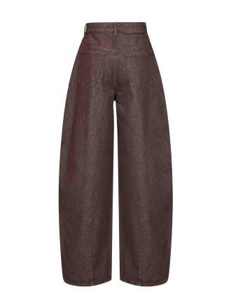 Jacquemus Curved Leg Jeans - Brown