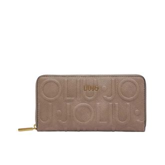 Liu Jo Accessoires, Dames, Beige, ONE Size, Grote Monogram Portemonnee