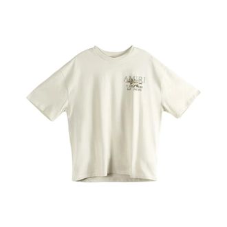 Amiri T-Shirts, male, Beige, Size: 2XL Graphic Print Crew Neck T-Shirt