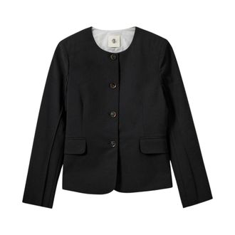 The Garment Lichtgewicht jas - Dames - Jassen - Zwart - Maat: 3XS Katoen