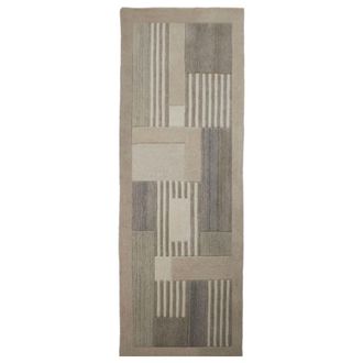 Flair Rugs Alfombra de lana de pasillo beige 80x300cm