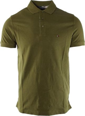 Tommy Hilfiger Regular Fit Polo - Heren - Polos - Groen - XS - Katoen - Tops