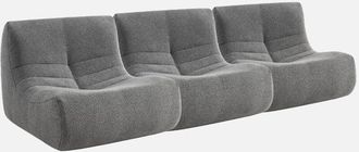 Sweeek Sof&aacute; Modular En Borreguito Texturizado, 3 Plazas