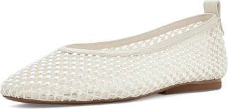 Naturalizer 27 Edit Carla Womens Flat Shoes White Mesh : 5.5 M (B), Leather
