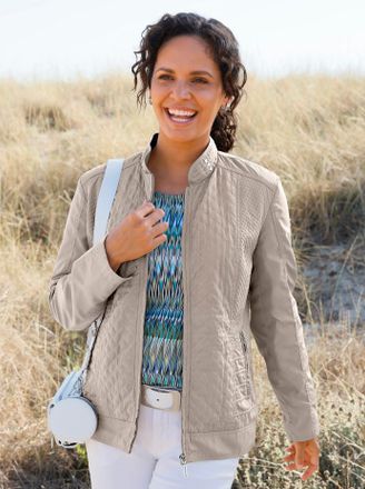 Casual Looks Steppjacke CASUAL LOOKS, Damen, Gr. 36, sesam, 100% Polyester, Wattierung:100% Polyester, unifarben, Jacken Steppjacke