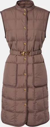 Moncler Cygnette belted quilted down vest
