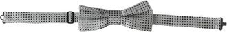 Dolce & Gabbana Grijze Zijden Polka Dot Verstelbare Hals Heren Vlinderstrik - Heren - Accessoires - Grijs - ONE Size - Accessoires